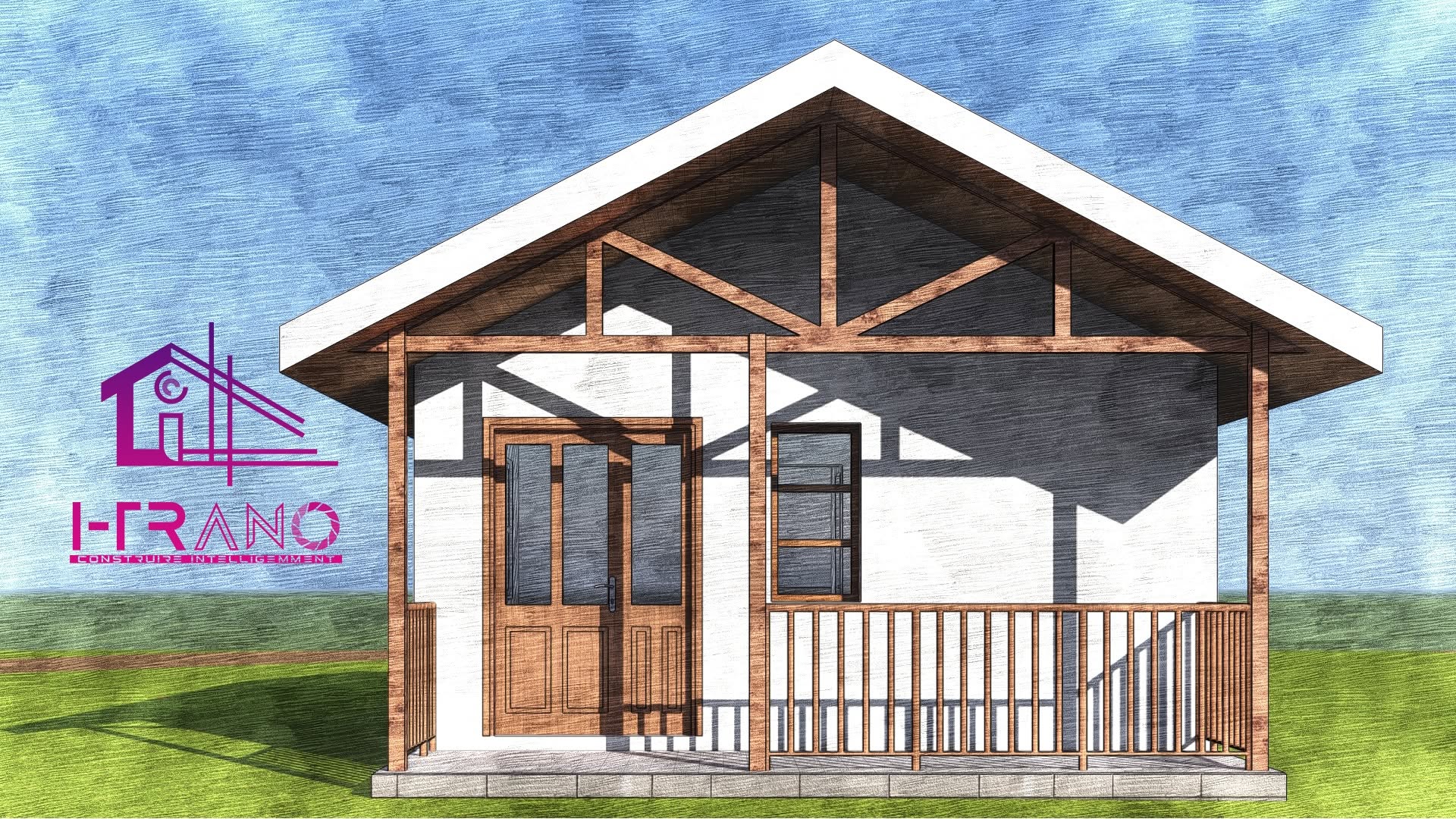 Élévation d’une petite maison étudiée pour Andasibe.